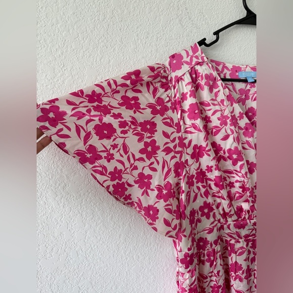 DRAPER JAMES RSVP™ Flutter Sleeve Wrap Maxi Dress - Picture 5 of 8